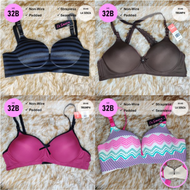 SIZE 32B BRA ORIGINAL MALL PULL-OUT LA SENZA / TRIUMPH