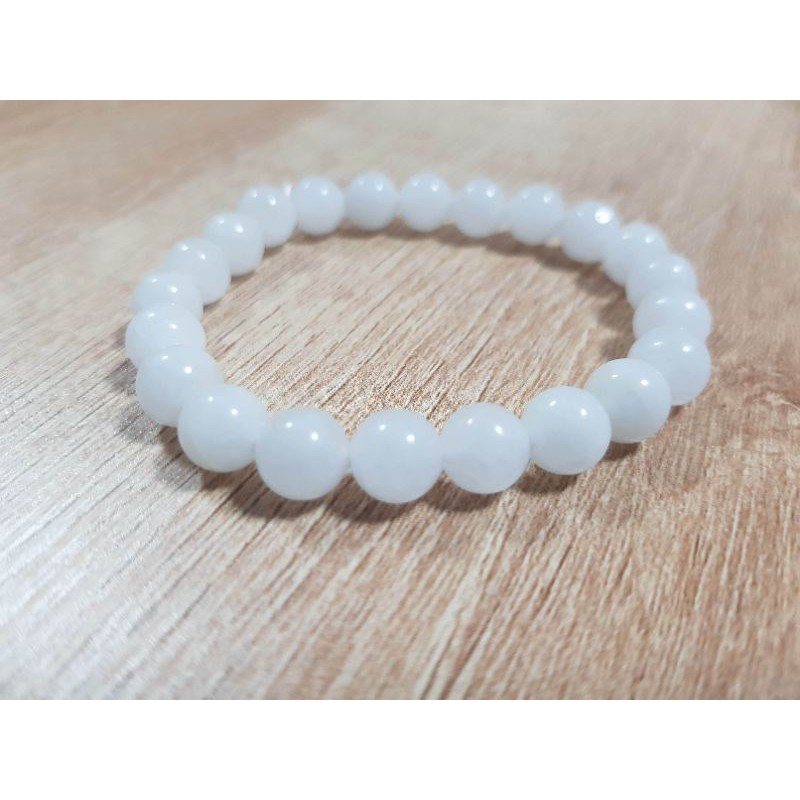 Real white deals jade bracelet