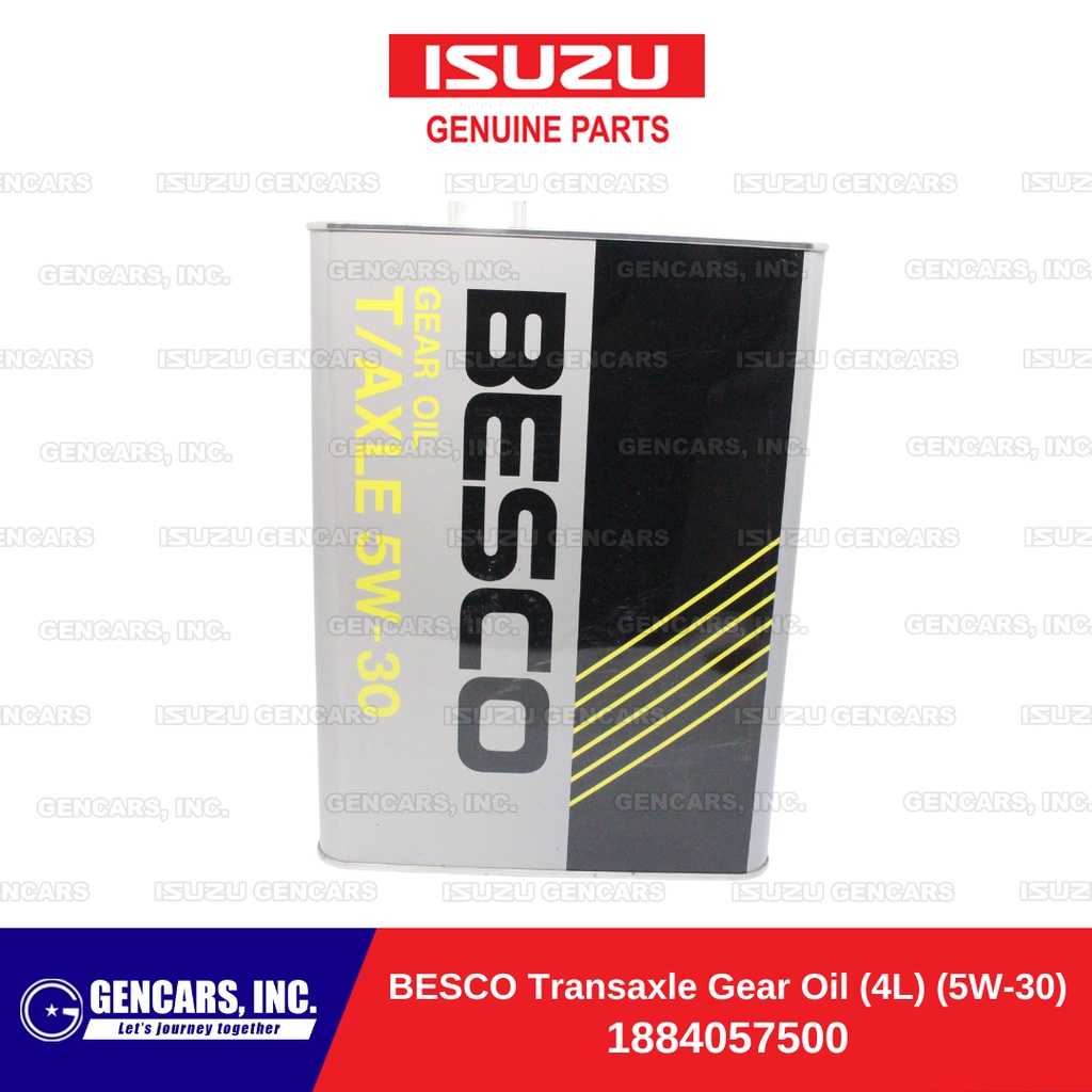 Isuzu BESCO Transaxle Gear Oil (4L) (5W30) (1884057500) (Genuine Lubricants) Shopee Philippines
