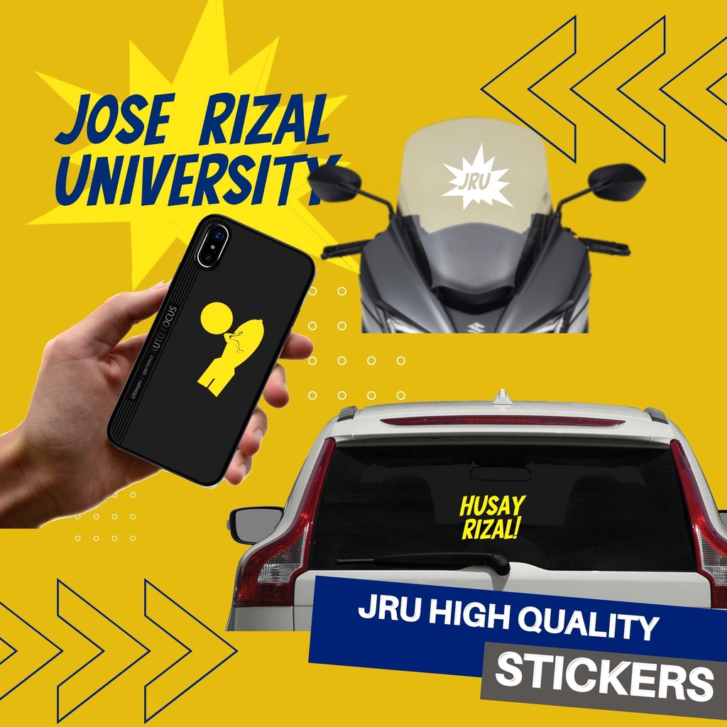 JRU Stickers for Cellphone, Laptop, Motor, Car and otherS | Shopee ...