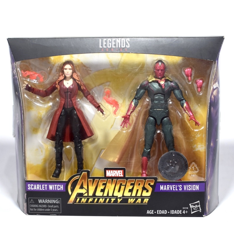 Marvel Legends Infinity War Wanda Vision Scarlet Witch 2pack Toys R Us ...