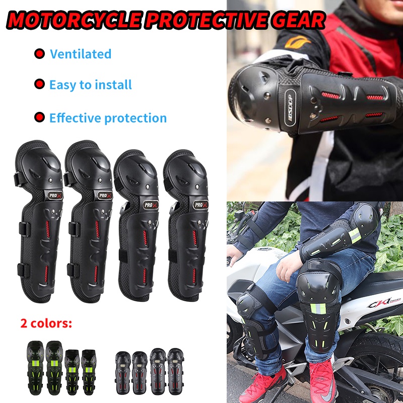 Pinph Gemos Motocross Elbow and knee pad motorcycle Red Shopee