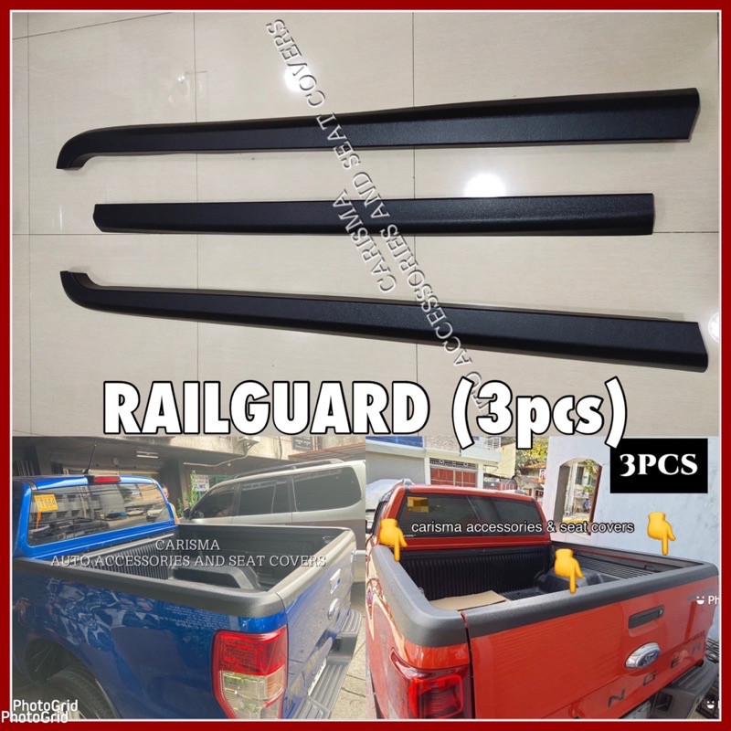 Ford RANGER RAIL GUARD (3pcs) 2012-2022 (ranger accessories) | Shopee ...