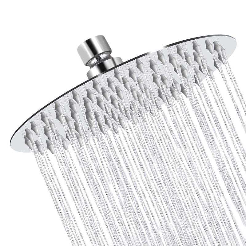 Rain Shower Head High Pressure 12/10/8/6 Inch Stainless Steel Rainfall ...