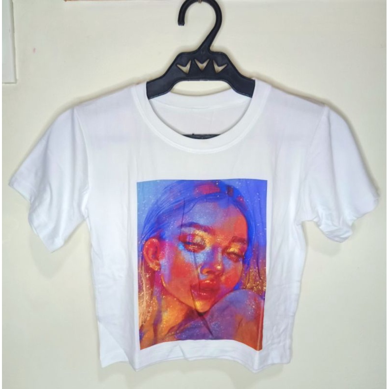 Korean Crop Top Tees TikTok S-L | Shopee Philippines