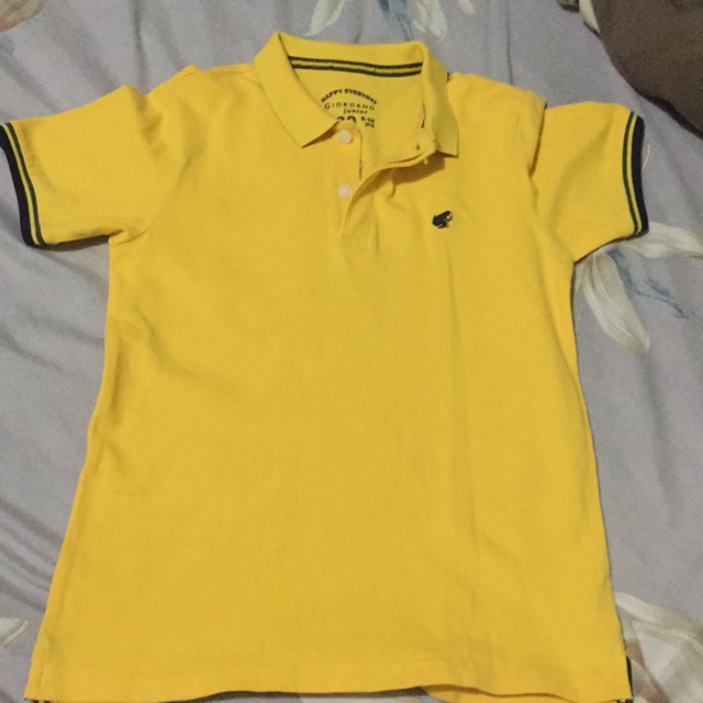 Giordano yellow 2024 polo shirt