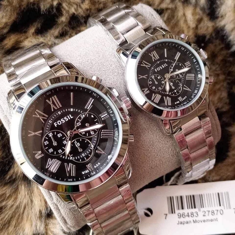 Couple watches fossil outlet with price