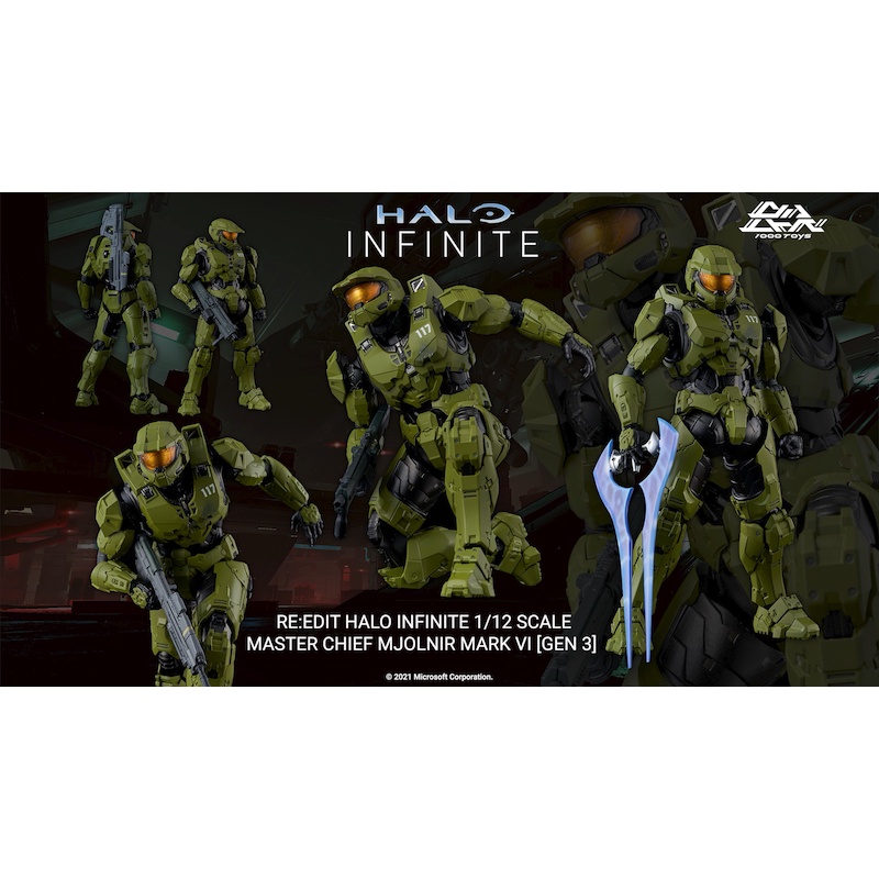 Halo Infinite Master Chief Mjolnir Mark VI Gen 3 Scale 1/12 Action