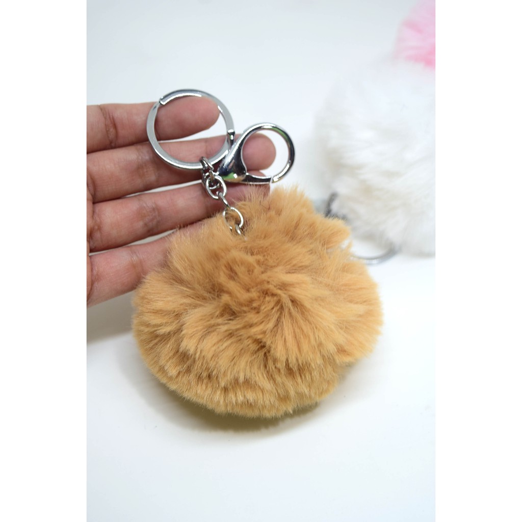 Fur ball keychain bag accessories Shopee Philippines