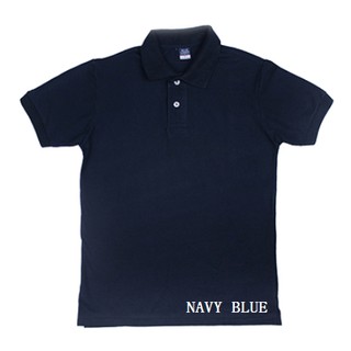 Plain navy 2024 blue polo shirt