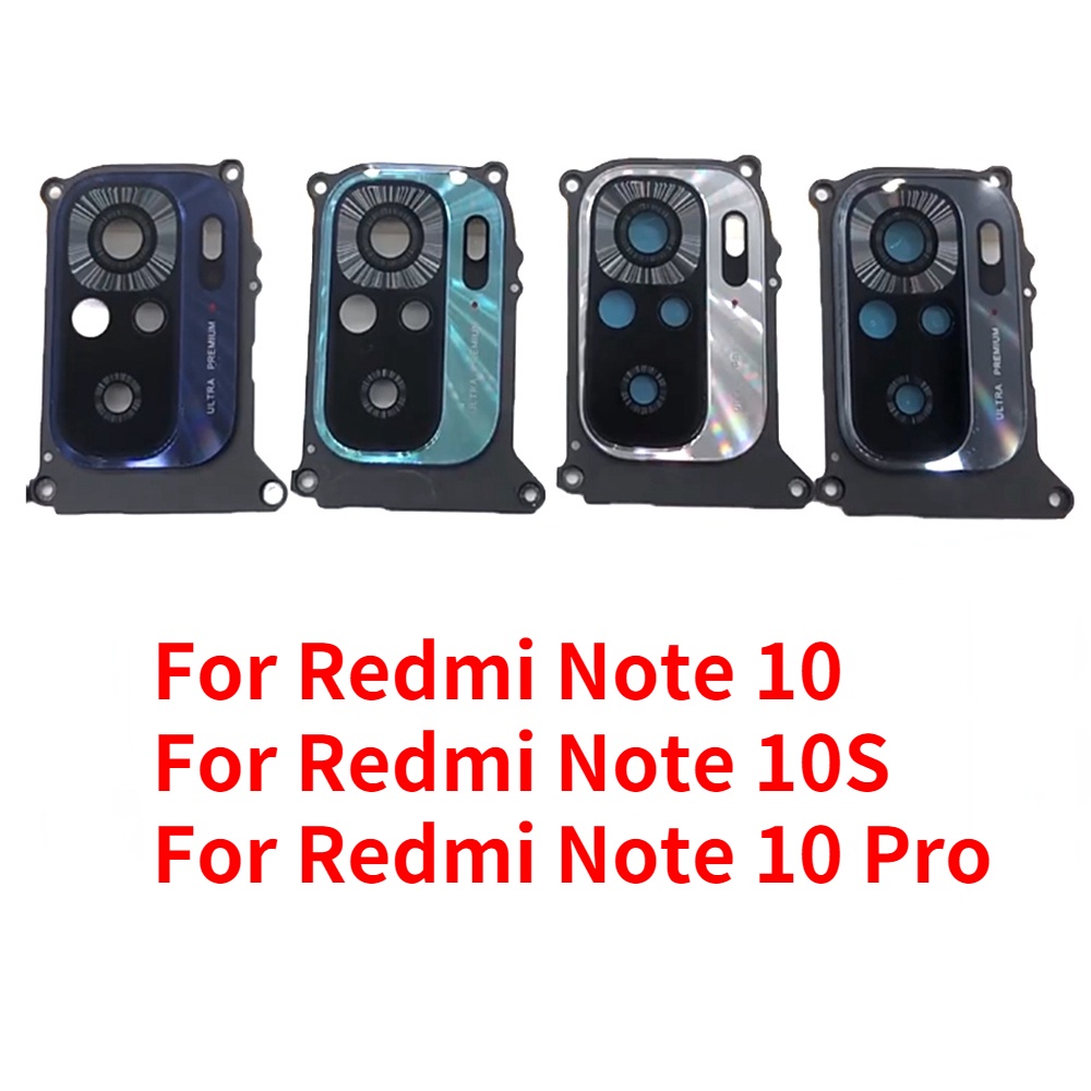 New Back Rear Camera Glass Lens With Circle Cover Frame For Redmi Note ...