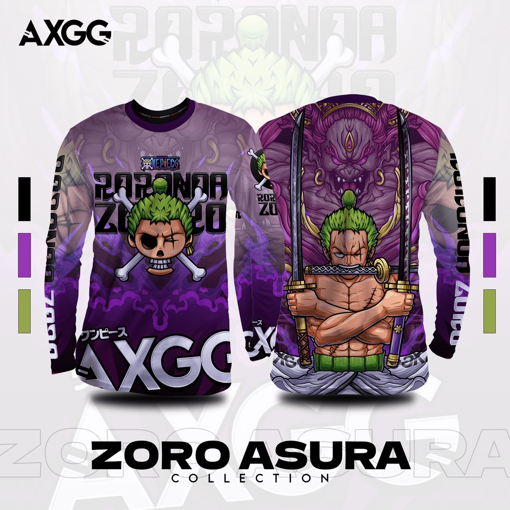 AXGG ' One Piece - Zoro Asura ' Long Sleeve | Shopee Philippines