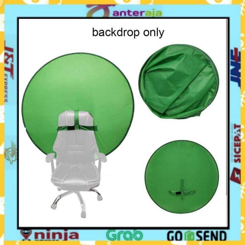 Background green screen backdrop gaming Chair | Shopee Philippines