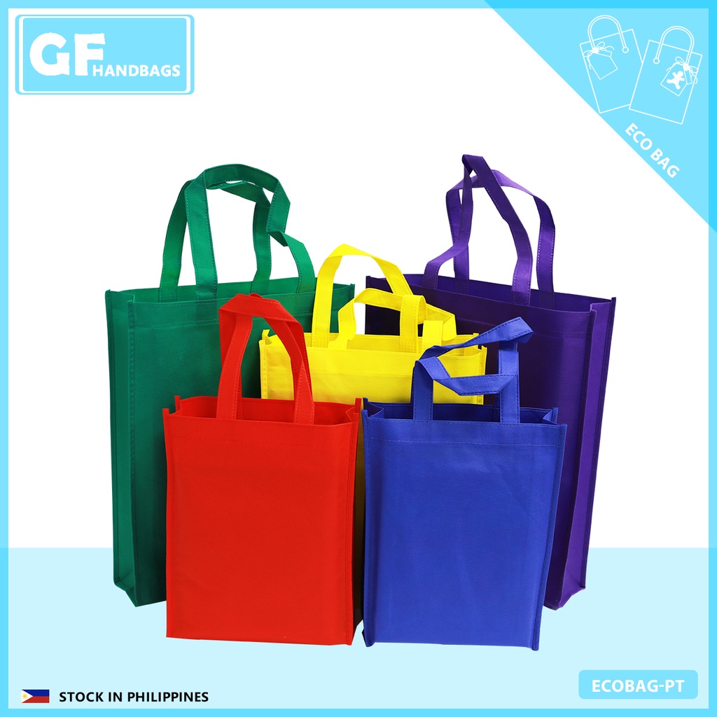 20 pcs Tote Eco Bag Expandable Reusable Handbag Non woven Shopping