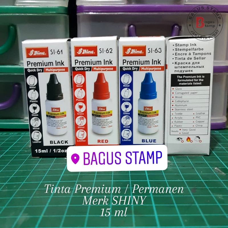Permanent Ink Stamp for Plastic
