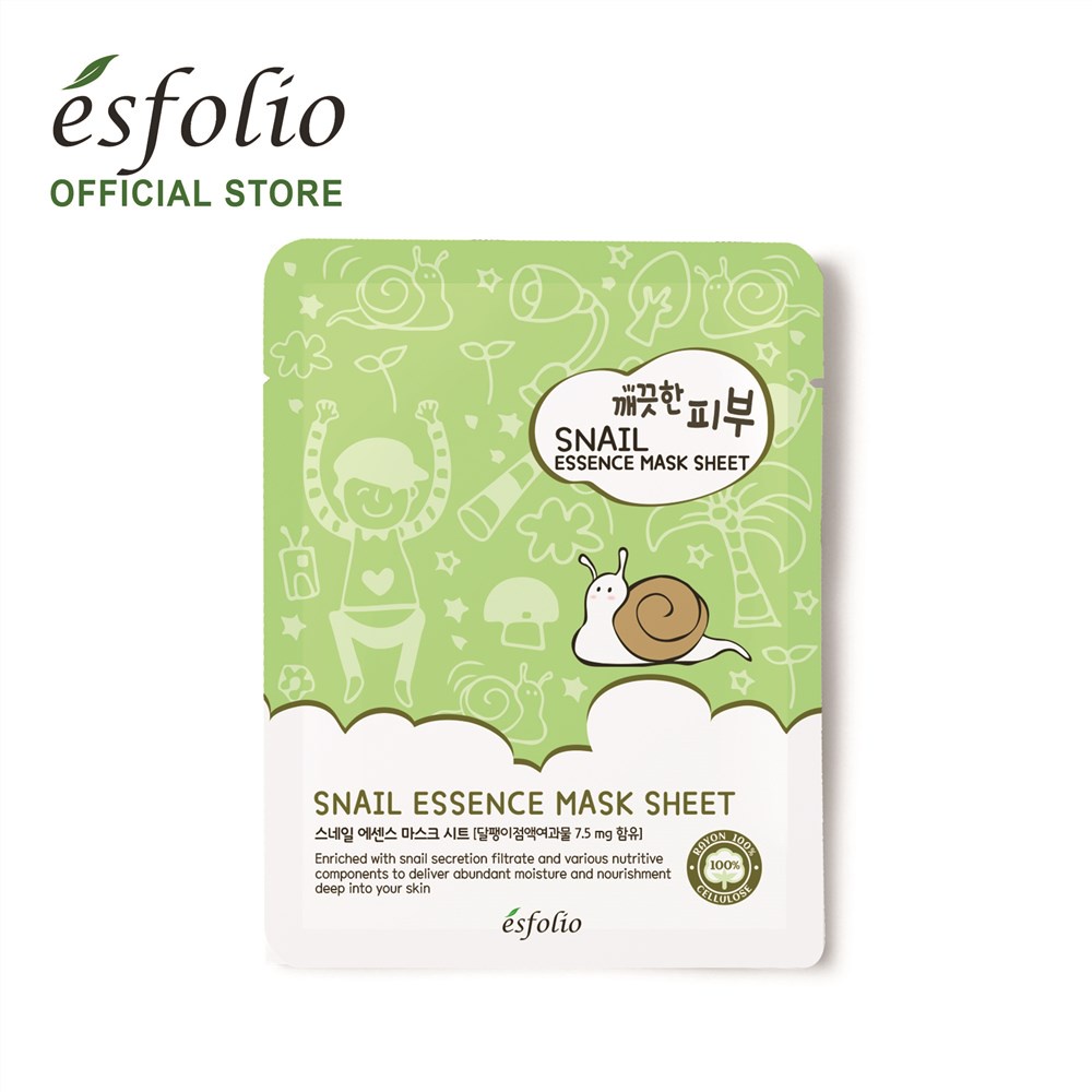Esfolio Pure Skin Snail Essence Mask Sheet Shopee Philippines