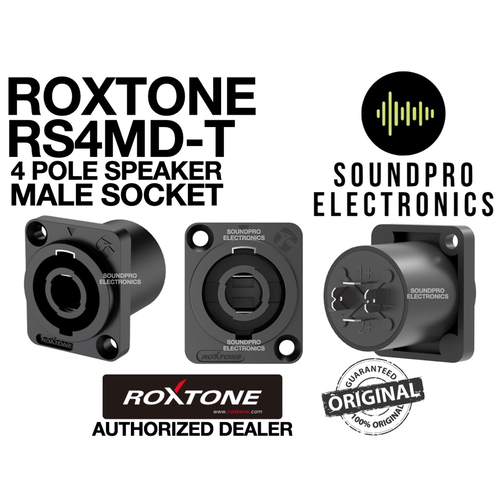 Roxtone RS4MD-T 4 Pole Speaker Female Socket (1 PIECE) | Shopee Philippines
