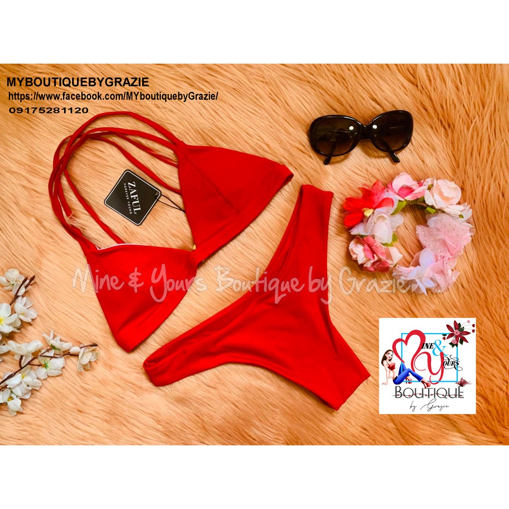 Zaful cheap red swimsuit