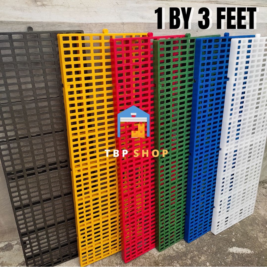 1x3 ft (12 inches by 36 inches) Plastic Matting for Dog Cage and More