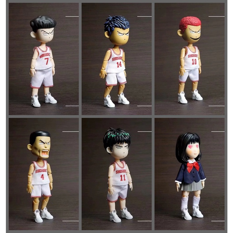 6 Style Slam Dunk Sakuragi Hanamichi Hisashi Mitsui Kaede Rukawa Haruko