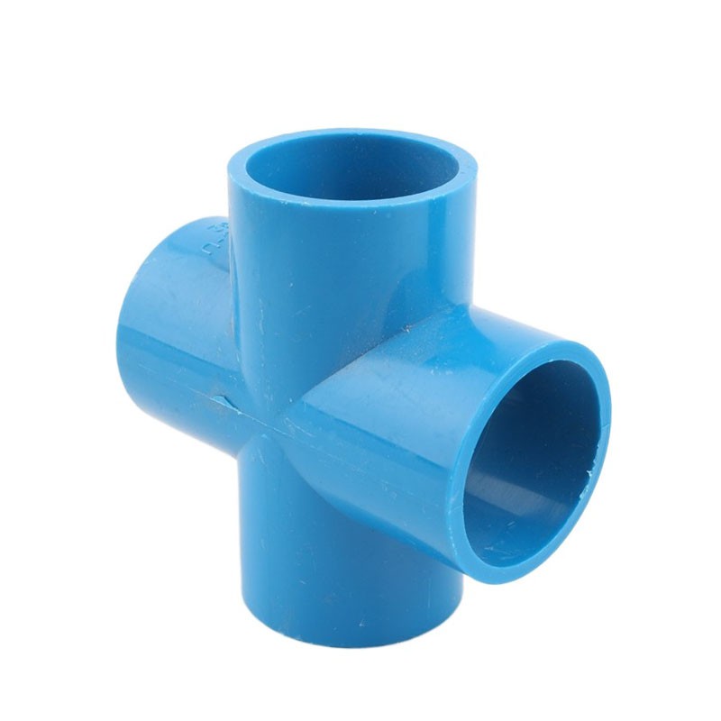 1pc 20/25/32/40/50mm PVC Pipe Cross Connector Garden Irrigation