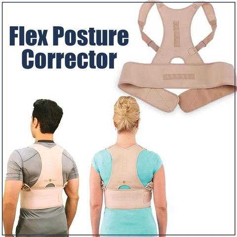 Adjustable and Breathable Adult Body Correction Belt & Brace in One -  Magnetic Posture Corrector