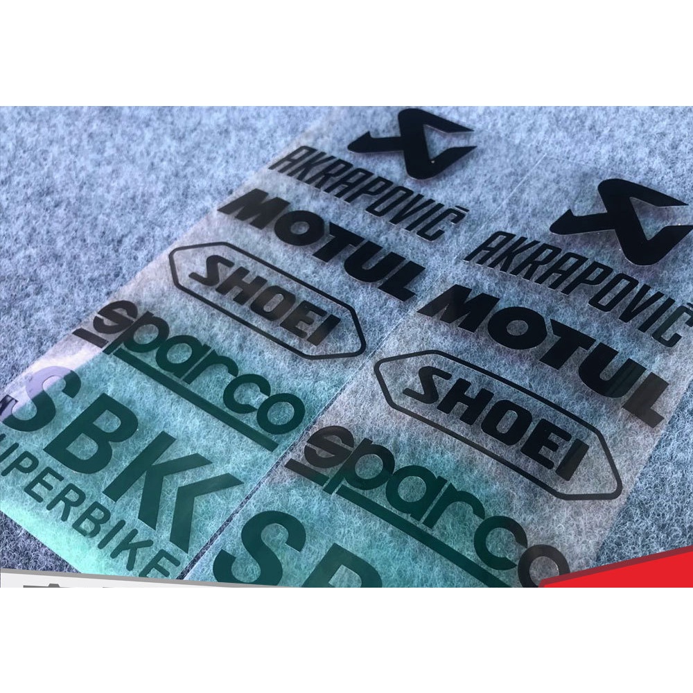 1Set 20*8CM Original Racing Motorcycle Stickers Sponsor Sticker ...