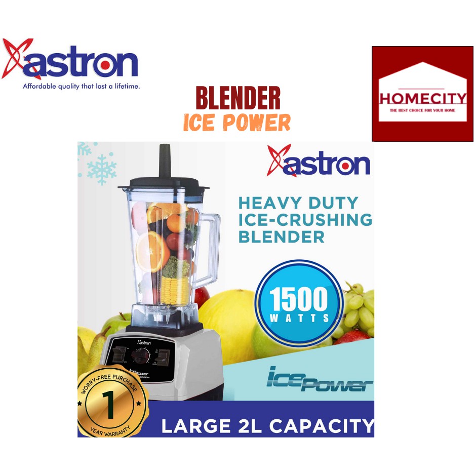 Astron Ice Power Heavy Duty Ice-Crushing Blender (1500W) (2L