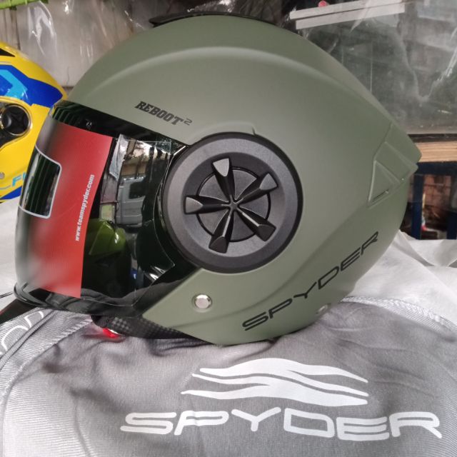 Spyder helmet sale matte green