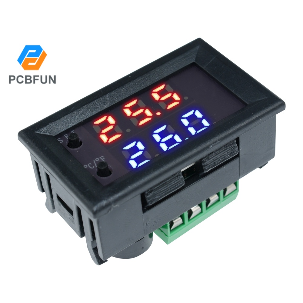 Pcbfun W1209Wk Dc 12V Digital Led Thermostat Relay Temperature ...
