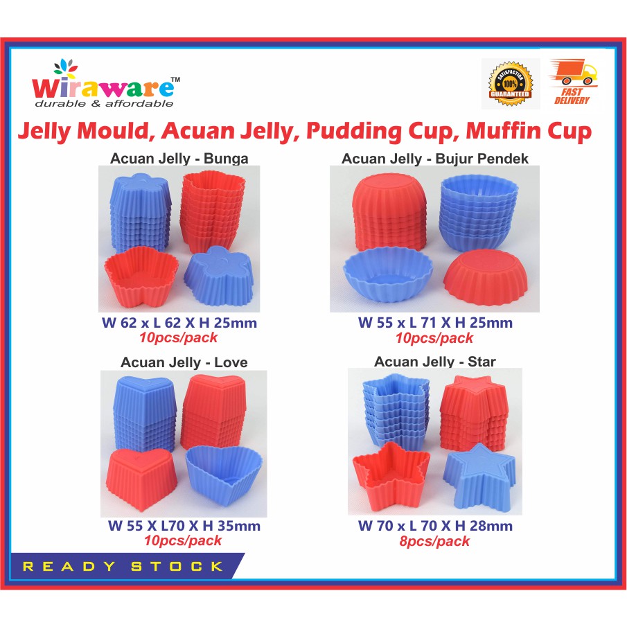 Acuan Jelly, Jelly Mould, Pudding Cup, Muffin Cup | Shopee Philippines