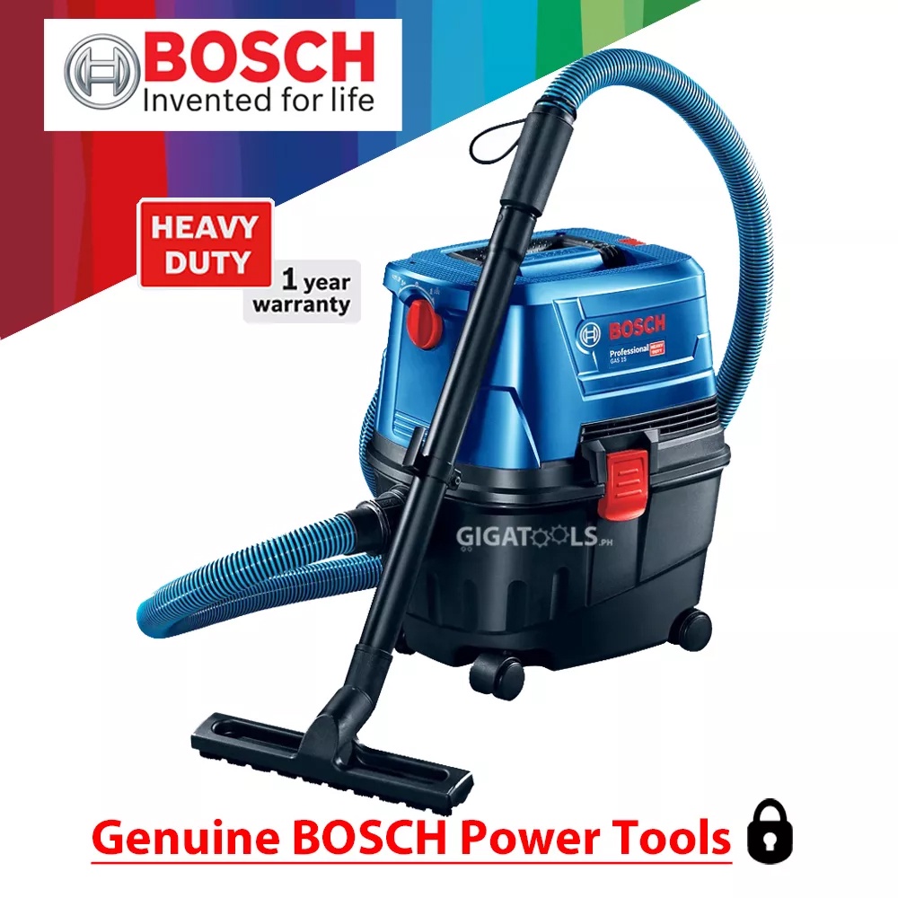 Bosch GAS 15 Professional Heavy Duty Vacuum Cleaner Wet / Dry Extractor 1,100W Shopee Philippines