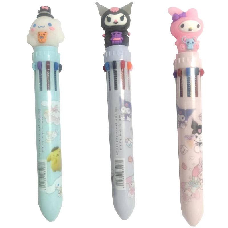 Cute Sanrio Cartoon Power 10 Colors Chunky Ballpoint Pen Kawaii ...