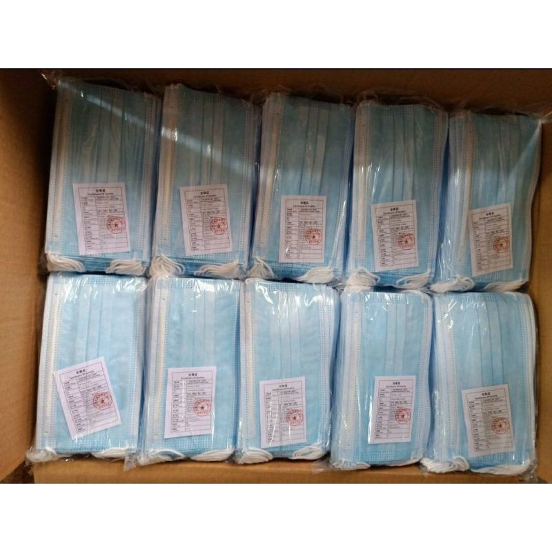 Mask 1 Pack 50 Pieces 3 Layers (No Box) | Shopee Philippines