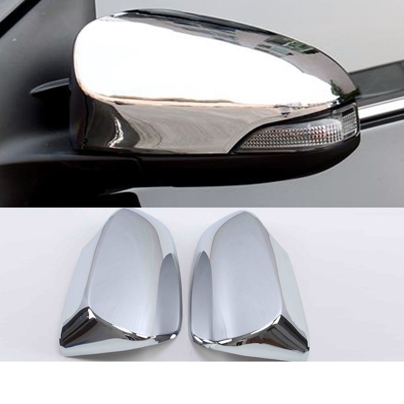 For TOYOTA VIOS 2019 2022 chrome silver car side mirror cover trim VIOS rearview mirror chrome trim Shopee Philippines