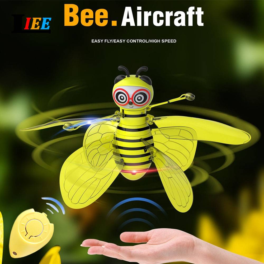 Remote Control Bee Sensor Induction RC Mini Drone UFO Flying Infrared