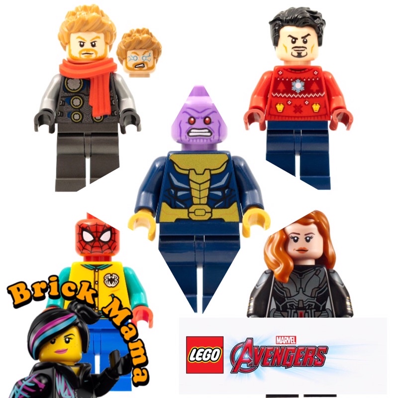 LEGO Marvel Avengers Black Widow Thor Spider Man Nick Fury Tony