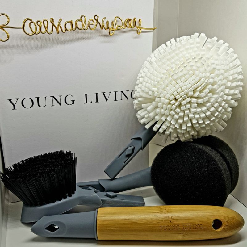 Cleaning Brush Set  Young Living Essential Oils