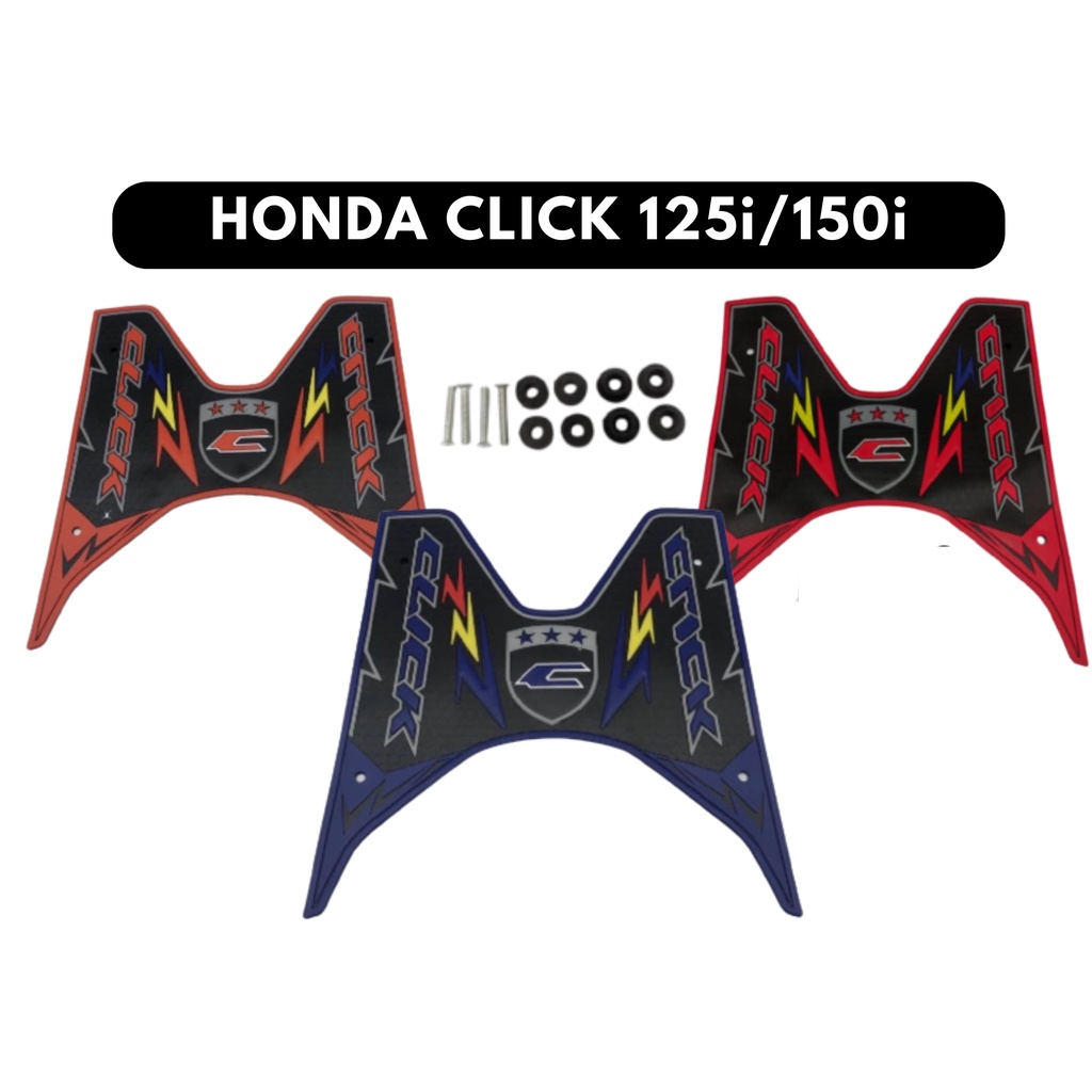 HONDA CLICK 125i/150i RUBBER MATTING WITH SCREWS / RUBBER MATTING FOR