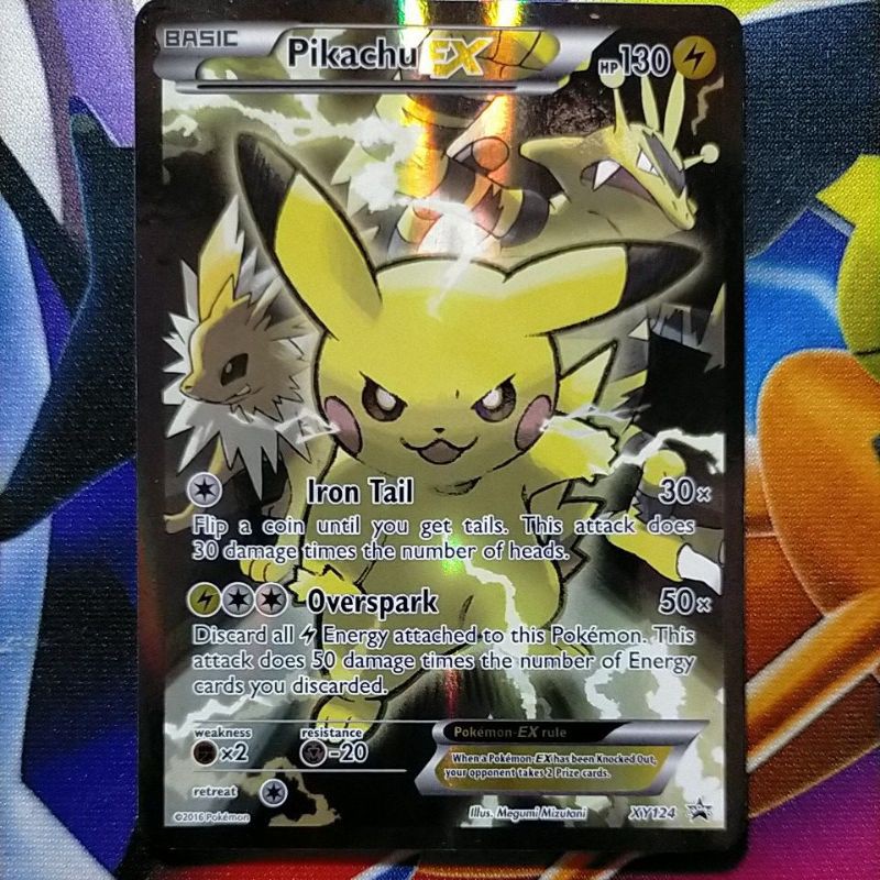 Pikachu EX - XY124 - Ultra Rare PromoPokemon XY Promos | Shopee