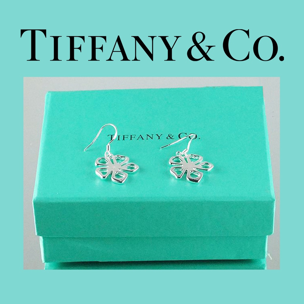 [In Stock] Vintage Tiffany Silver Earrings Elegant For Women Jewelry