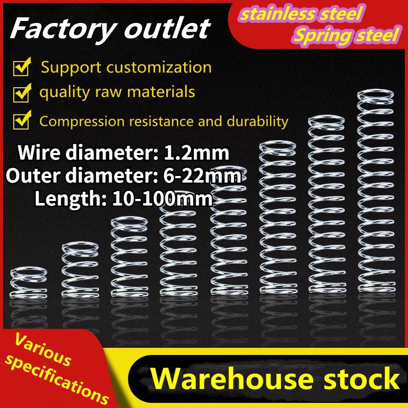 wire diameter 1.2mm compression spring SUS304 stainless steel outer ...