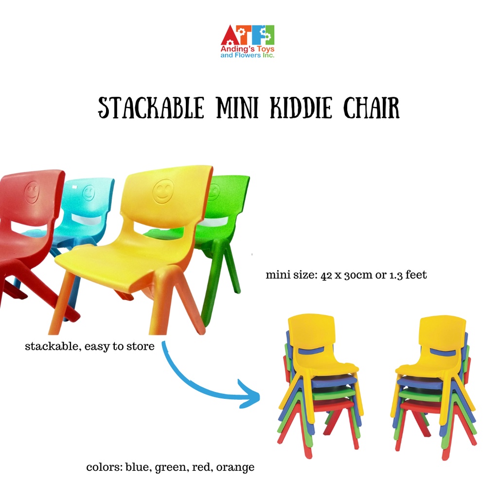 Minnie Kiddie Chair Study Chairs Mini Stool Kids Furniture Stackable
