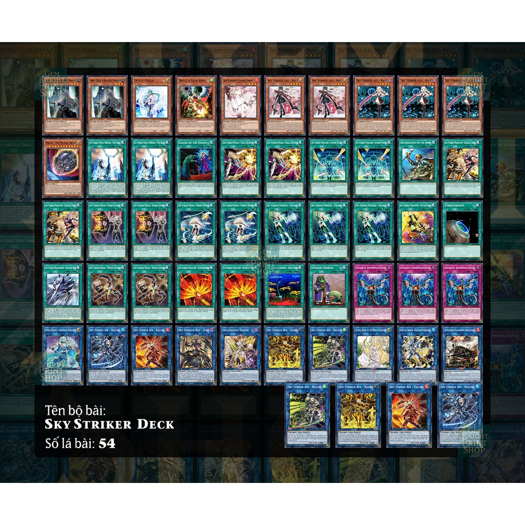Printed Cards] Yugioh Deck - Structure Deck: Sky Striker Card Games |  Shopee Philippines