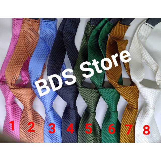 3 inch medium adhesive striped tie | Shopee Philippines