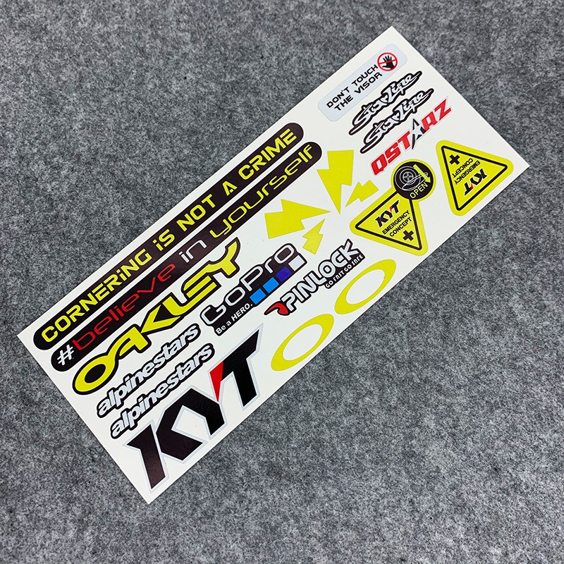 For KYT Helmet 3m Reflective Waterproof Sticker | Shopee Philippines