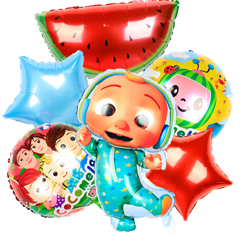 Cartoons Cocomelon Watermelon Foil Balloons for Boy Girl Kids Birthday ...