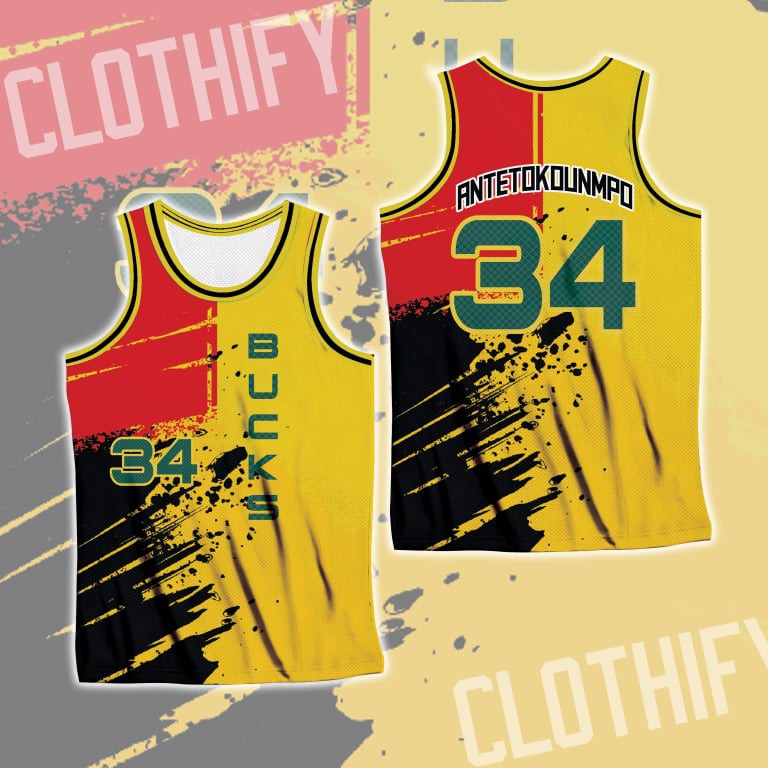 Bucks best sale jersey yellow