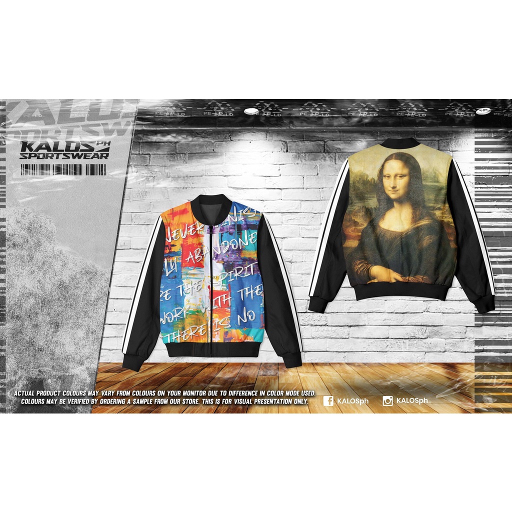 MONA LISA CONCEPT VARSITY JACKET | Shopee Philippines