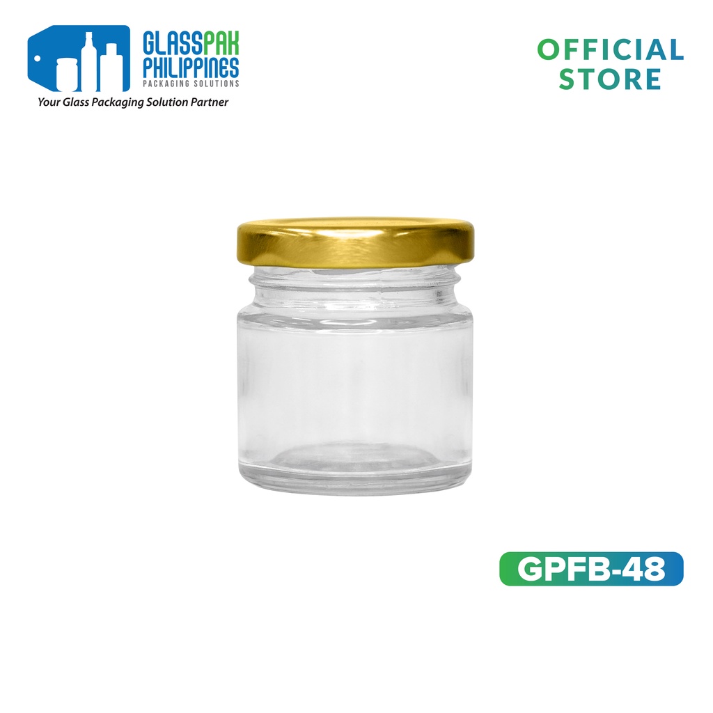 Glasspak 3pcs 6pcs 35ML Round Glass Jar Food Storage Honey Storage